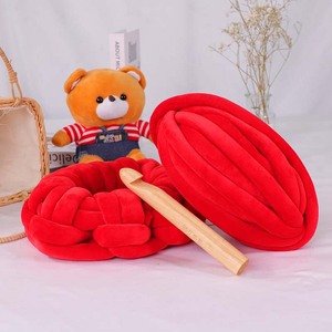 Coeur-remplissant l'Islande cheveux bricolage tissé à la main 100% coton laine couverture tapis chaud-pile coussin pour chiens et chats avec motif teint - Product Image 3