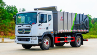 Camion compacteur de déchets Dongfeng D9, châssis 15,6 m³, véhicule de transport de déchets sanitaire de grand volume