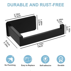 Thép không gỉ gắn phòng tắm giữ giấy với nhà vệ sinh mô cuộn giá để lưu trữ - Product Image 3