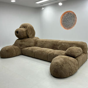 YILISTAR grande divano personalizzato personalizzato su Internet divano divano componibile in velluto marrone divano divano modulare in velluto - Product Image 5