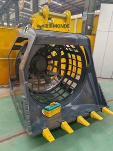 2 tonnes-36 tonnes Seau de tamisage de pierres de sol <span class=keywords><strong>pour</strong></span> <span class=keywords><strong>mini</strong></span>-<span class=keywords><strong>pelle</strong></span> Seau de tamisage rotatif <span class=keywords><strong>pour</strong></span> jardin botanique - Product Image 3