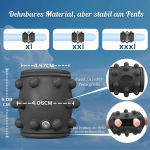 Blue Rabbit Vib rating Cock <span class=keywords><strong>Sleeve</strong></span> 10 Vibrationen Verlängerung hülse für männliche Mastur bator Sexspielzeug Großhandel Penis ringe - Product Image 4