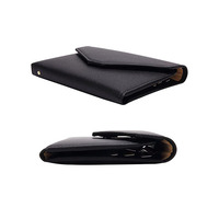 Couverture de passeport personnalisée en cuir, en noir, pour femme, passeport, personnalisé, à la mode, vente en gros, 1 pièce