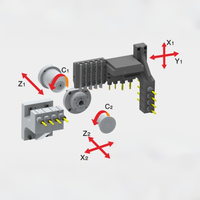 Tour CNC de type suisse à 5 axes YH1112V pour découpe longitudinale de précision, tournage et fraisage de métaux avec 21 outils, système SYNTEC