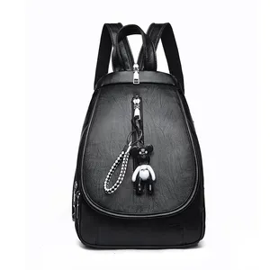 China buehlee CE Summer new fashion Pu nero da donna monospalla Trend Mini zaino per donna zaino in pelle nera