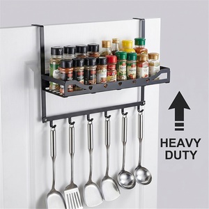 Stainless Steel <b>Towel</b> Organizer Standing Type <b>Large</b> Capacity Storage Rack 6 Hooks Waterproof Modern Non-Folding Double Tier - Product Image 3