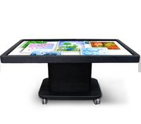 Table à écran tactile intelligent multi-interactive de 43 "55" pouces Prix d'usine Table de café de restaurant de jeu étanche 4k