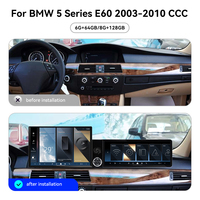 Écran ZWNAV 13,1"+12,3" pour BMW Série 5 E60 2003-2010 CCC Android 15 Carplay DSP GPS Autoradio Stéréo 4G WiFi 360 OEM