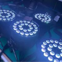 Projecteurs PAR 240W RGBW 4 en 1 à haute luminosité, 24 pièces, 10W LED, contrôle DMX512, indice de protection IP33, IRC 95, éclairage de scène pour mariages