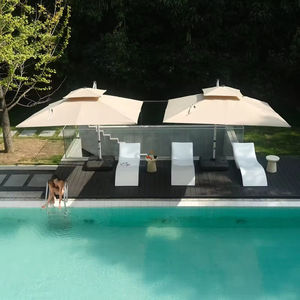 Sombrilla comercial para <span class=keywords><strong>patio</strong></span> al aire libre, sombrilla voladiza para <span class=keywords><strong>patio</strong></span>, sombrilla romana plegable de gran tamaño para trabajo pesado - Product Image 3