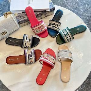 2025 New Design Logo <strong>Lady</strong> Sandals Famous Brands <strong>Open</strong> <strong>Toe</strong> Beach for <strong>Slippers</strong> with Rubber Insole Hot Selling Summer Shoes Women - Product Image 4