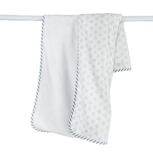 Bé Chăn Siêu Mềm Sinh Thái Thân Thiện Với Môi Xách Tay Cotton <span class=keywords><strong>Polyester</strong></span> In Jersey Dệt Kim Sang Trọng 2-Lớp Tất Cả Các Mùa Chăn Cho Bé - Product Image 1