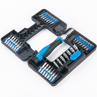 Ensemble de 37 outils multifonctionnels pour la maison, douilles CR-V, tournevis à cliquet de précision, embouts de tournevis
