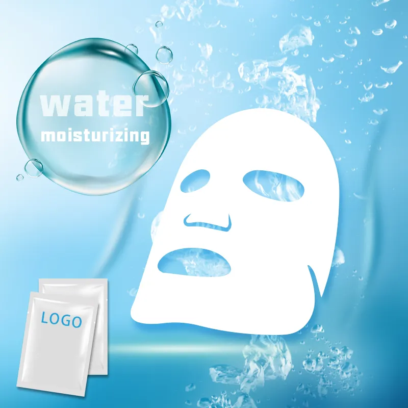 Private Label Hidratante Ácido Hialurônico Colágeno Profundamente Suplemento Húmido Facial Folha Máscaras para Cuidados De Beleza