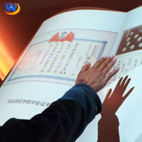 Livre virtuel à rabat, livre/ebook de projection de mouvements corporels, livre interactif somatosensoriel/projecteur d'utilisation d'ebook