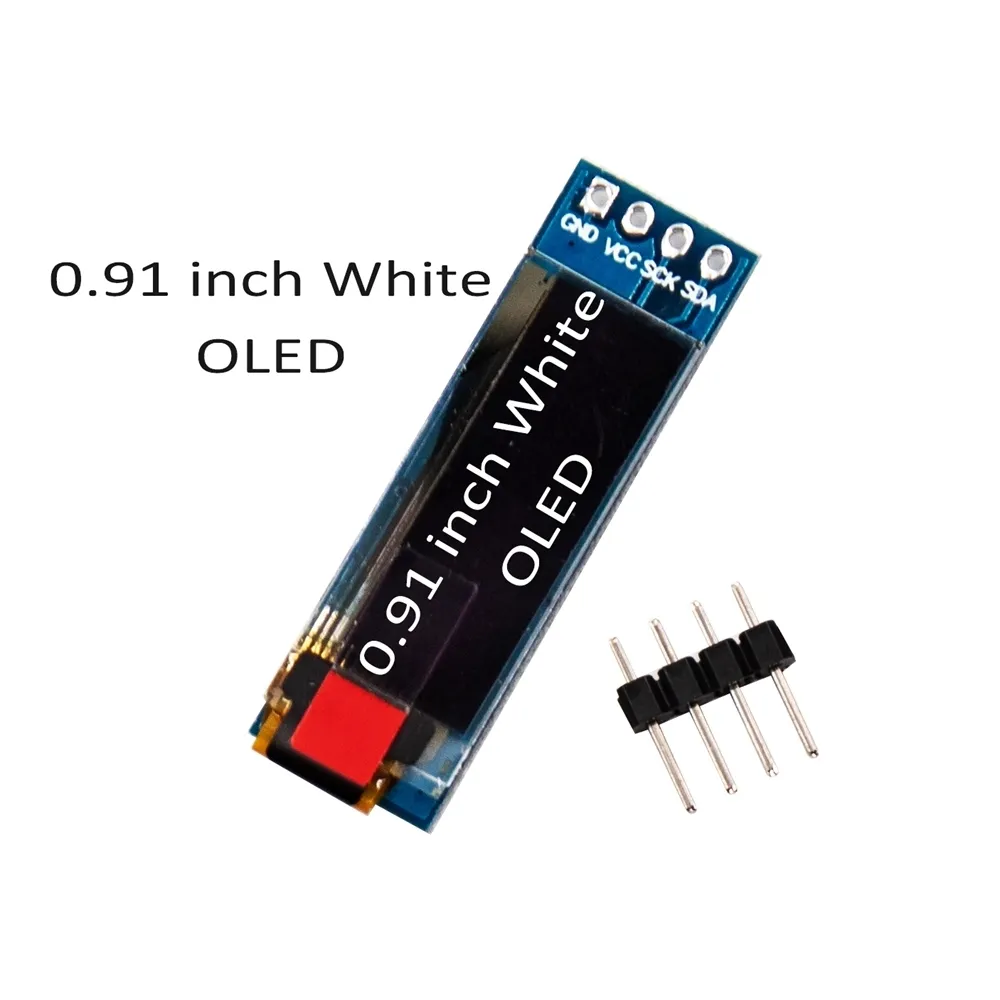 0.91 Inch Oled Module 0.91 "Wit <span class=keywords><strong>Blauw</strong></span> Oled 128X32 Oled Lcd Led Display Module 0.91" Iic Communiceren