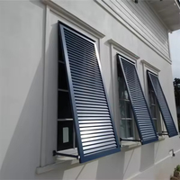 Nouvelles Fenêtres à Persiennes Horizontales Manuelles 2025 en Alliage d'Aluminium avec Isolation Phonique et Pare-Soleil, Ventilation Moderne