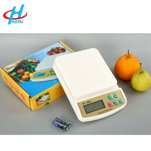 SF-400 Digitale Küchen waage 5kg 10kg Kapazität 1g Auflösung Günstige ABS Kunststoff Hintergrund beleuchtung Waage Wiegen Batterie betrieben Klein - Product Image 3