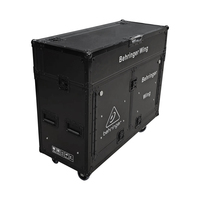Flight case hydraulique Behringer WING avec roues, système audio PA, équipement sonore, scène extérieure, portable, entièrement noir