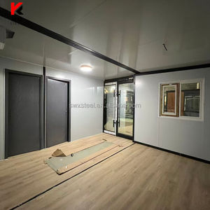 Maison conteneur pliable et extensible en acier préfabriqué, 2 chambres, 1 salle de bain, entièrement meublée, installation rapide et économique, pour usage résidentiel ou bureau. - Product Image 6