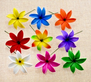 <span class=keywords><strong>Fleur</strong></span> <span class=keywords><strong>de</strong></span> <span class=keywords><strong>Tiaré</strong></span> <span class=keywords><strong>Artificielle</strong></span> en Mousse EVA Multicolore DIY pour Fête Tropicale Île Accessoire Cheveux Femme Mode - Product Image 3
