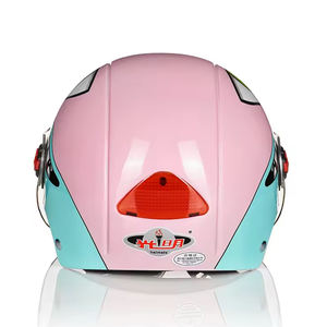 Usine en gros rose enfants dessin animé mignon requin 3/4 ouvert demi visage vélo <span class=keywords><strong>moto</strong></span> <span class=keywords><strong>casque</strong></span> pour enfants - Product Image 4