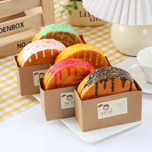 Modèle alimentaire en PU à récupération lente, en forme de croissant, de confiture et de pain en forme d'anneau d'arbre, pour décoration de boulangerie, SY081302 Youth - Product Image 1