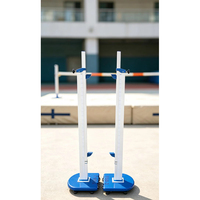 Équipement d'athlétisme professionnel, base mobile à réglage de hauteur de précision, support de saut en hauteur pour entraînement et compétition