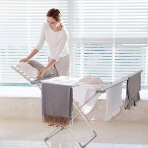 Per la casa con balcone elettrico interno stendino per vestiti in alluminio pieghevole scaldino per neonati Airer stendino - Product Image 2