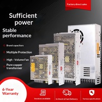 Alimentation à découpage avec boîtier en aluminium 12V/24V 10A-50A pour ventilateur CC, surveillance, panneau d'affichage et bande LED