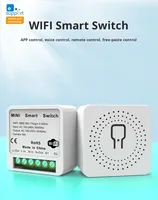 Smart Switch EWelink Wi-Fi Remote Kontrol Nirkabel Timer Kontrol Suara Kontrol Aplikasi AC 100-250V Bahan ABS+PC Penggunaan Dalam Ruangan