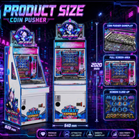 Machine de jeu d'arcade originale à pousser les pièces, prix d'usine, connectivité illimitée, version anglaise, machine à pousser les pièces avec bonus FEC