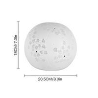 Lampe de nuit électrique moderne en porcelaine, simple, motif floral, boule ajourée exquise, lampe de table LED en céramique, décoration intérieure E14