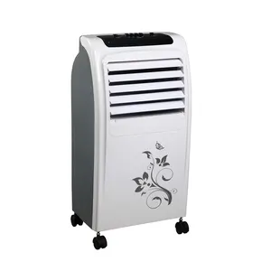 4 In 1 Factory Supply Price Commercial Mobile 6.5L Water Evaporative Cooling Pad Manual Air Cooler With Ice Crystal