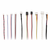 Rangkaian Kabel Konduktor Tembaga Murni Kustom dengan Konektor PVC/Karet/PTFE JST SH GH ZH PH XH Molex Dupont