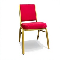 Chaise pliante en aluminium avec dossier et coussin moelleux, idéale pour hôtels, banquets, mariages, restaurants et événements VIP - Vente en gros usine