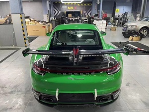 Kit carrosserie en fibre de carbone <span class=keywords><strong>Techart</strong></span> pour <span class=keywords><strong>Porsche</strong></span> Carrera <span class=keywords><strong>911</strong></span> 992, lèvre avant 992, diffuseur arrière, jupe latérale - Product Image 5