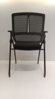 Chaise de bureau respirante en maille avec tablette d'écriture, chaise d'étude et de formation, et chaise de conférence pliable