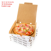 Scatola per Pizza in Cartone Ondulato Robusto, Sicura per Alimenti, Usa e Getta, Stampata a Quattro Colori per Ristoranti a Catena, Snack Bar e Consegne a Domicilio
