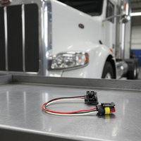 Connecteur Étanche Automobile 3 Broches avec Bornes à Vis Série 1,5 mm, Fiche AMP pour Feux Arrière de Camion LED Ronds 4 pouces et Ovales 6 pouces