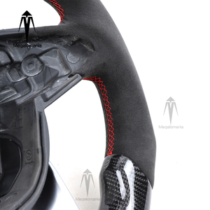 Volant en fibre de carbone pour Benz C200 C180 C63 C300 808 W204 W205 SLK GLK GLC <span class=keywords><strong>GLE</strong></span> E63 G63 G65 C190 Volant 2015-2018 - Product Image 3