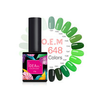 Vernis à ongles gel 15 ml, couleurs durables, 648 nuances, brillance intense, longue tenue 20 jours, à retirer par trempage, UV LED, sans 11 toxines