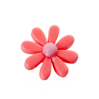 Aksesori kuku populer 3D, Resin warna-warni, aksesori kuku berbentuk aster, dekorasi kuku lucu
