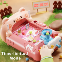 Lustige Familie Desktop-Spiele niedlichen Cartoon benutzer definierte Mini Flipper Shooting Spiel automat Kunststoff Lernspiel zeug für Kinder
