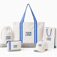 Sacs fourre-tout en toile personnalisés avec logo, vente en gros, couleur contrastée, fond à soufflets, réutilisables, pour la plage, promotionnels, en coton, pour le shopping