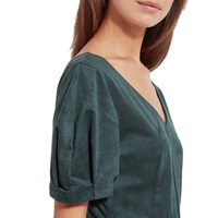 Robe de demoiselle d'honneur personnalisée Oem élégante et décontractée pour femmes Combinaison de saut en daim pour femmes