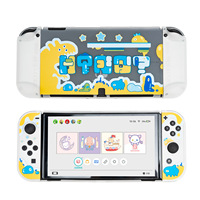 Nouvelle tendance : coque de protection Nintendo OLED, étui rigide en PC givré, coque transparente divisée Space Space, accessoires de jeu