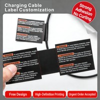 Etiquetas Adhesivas Personalizadas de PVC para Cables de Red, Gestión de Cables de Datos, Ecológicas, Duraderas, Clasificación de Líneas de Alimentación