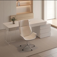Bureau de style crème bureau blanc pur pour salon de beauté bureau de consultation médicale avec tiroir bureau d'ordinateur