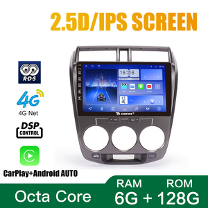 Cho <span class=keywords><strong>Honda</strong></span> thành phố 2006-2014 MT 10 inch headunit thiết bị đôi 2 DIN Octa-core Quad Car Stereo <span class=keywords><strong>CD</strong></span> máy nghe nhạc Android xe đài phát thanh - Product Image 5